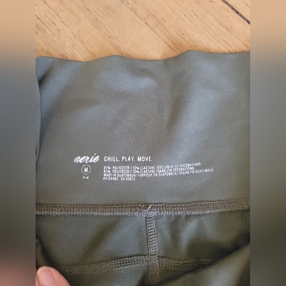 Aerie,  High-Waisted Chill Play‎ Move Leggings, Sage Green , Size Medium - Picture 5 of 7